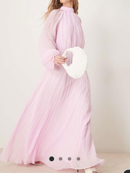 ASOS Dresses & Skirts - Elegant Pink Pleated Maxi Dress